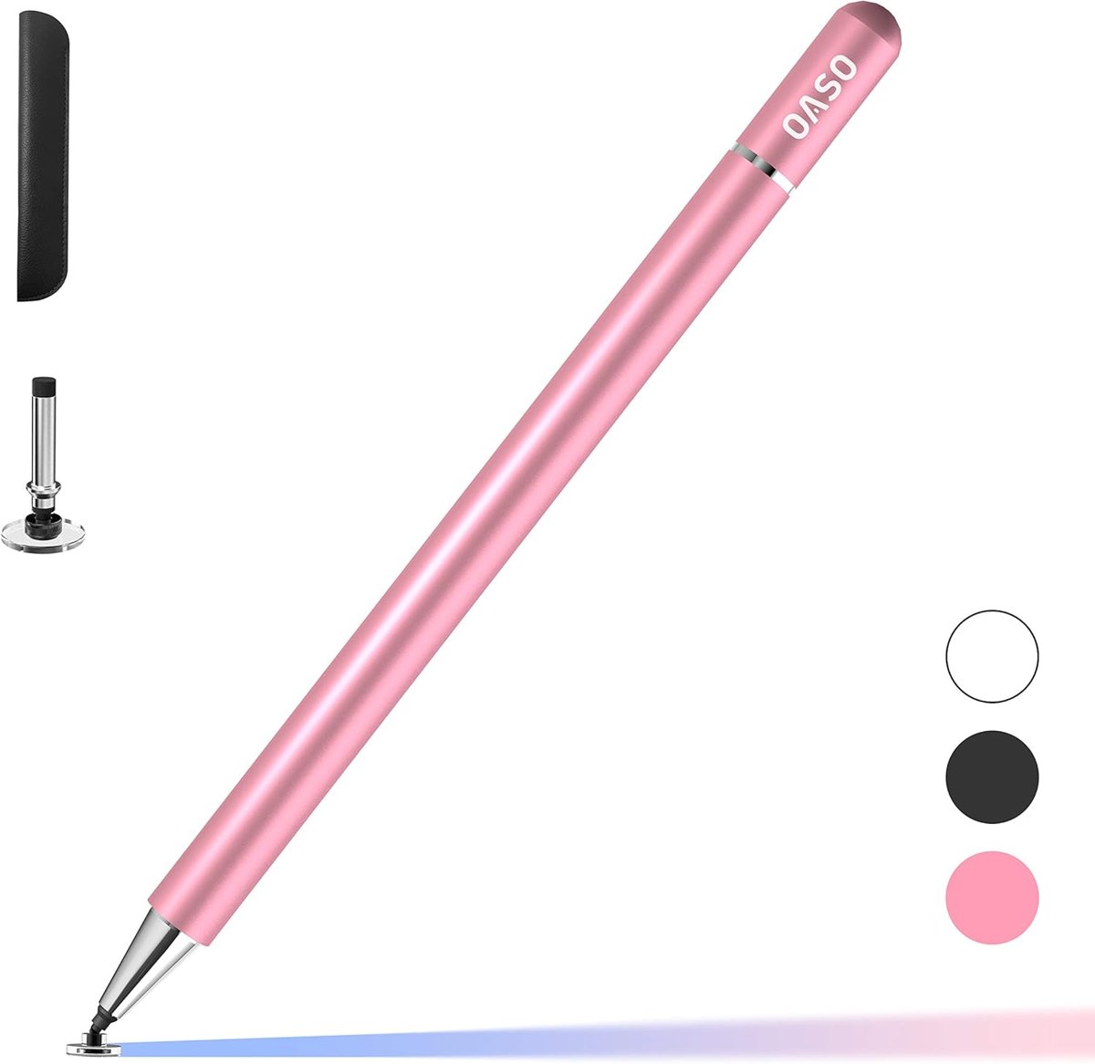 OASO Disc Tip Stylus with Magnet Cap — Pink