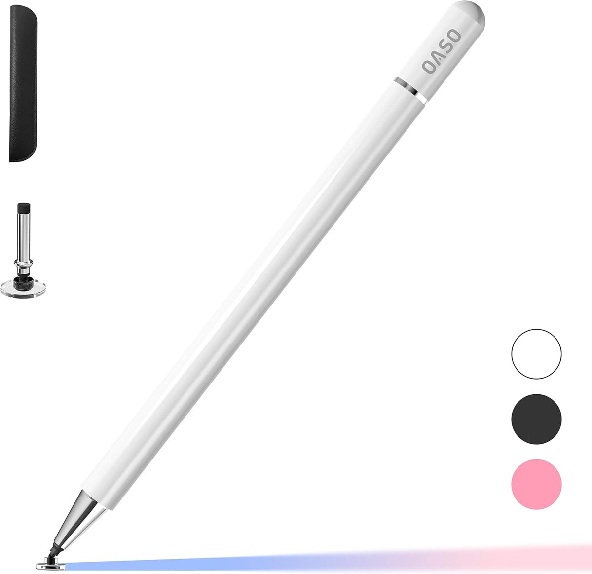 OASO Disc Tip Stylus with Magnet Cap — White