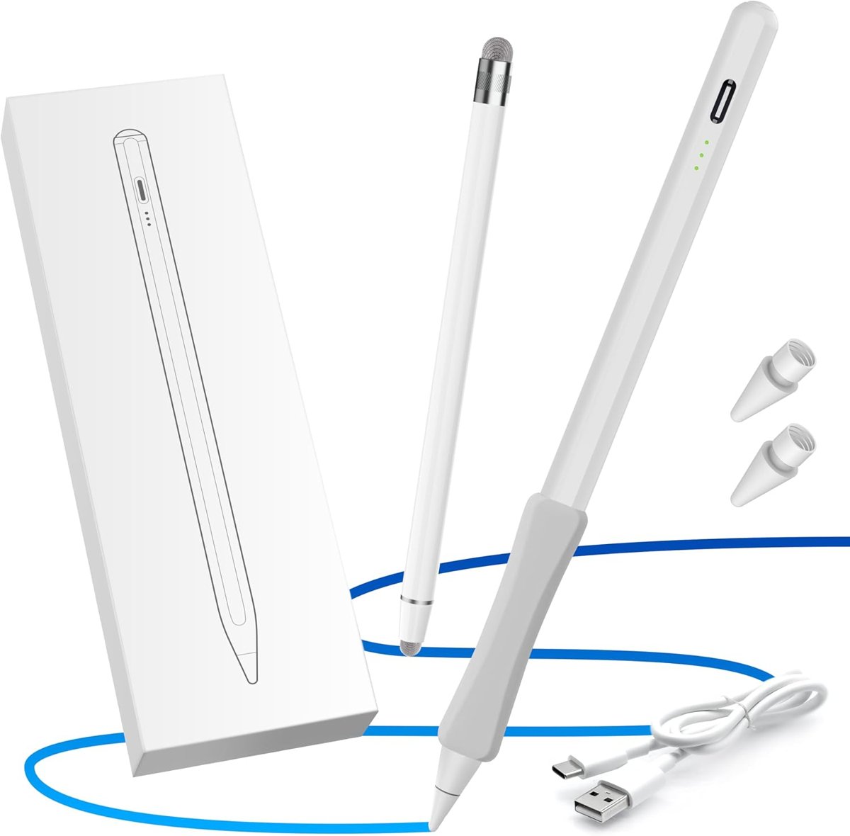 OASO Palm Rejection Stylus Pencil for iPad — with Universal Disc Stylus